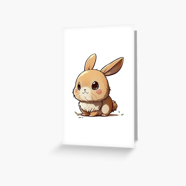 baby bunny, cute bunny, chibi bunny, cute rabbit, chibi rabbit, year of the  rabbit, big eyes, blush, round cheeks, hydro, flask, fyp, sticker, fluffy  Poster for Sale by Zengeetas