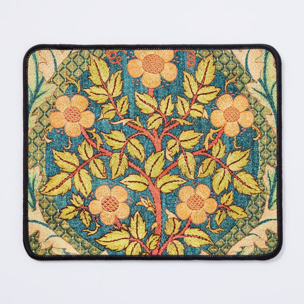 Item preview, William Morris Floral Rose wreath ,Vintage Art Nouveau Botanical Exhibition,william morris flowers designed and sold by Tamas Das.