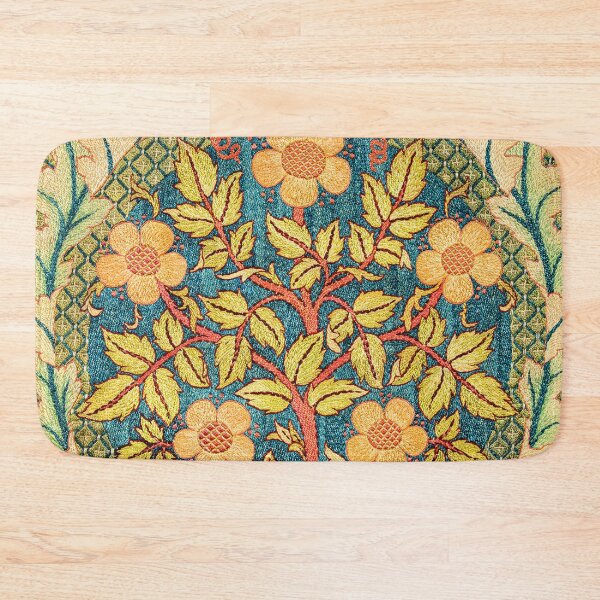 Item preview, William Morris Floral Rose wreath ,Vintage Art Nouveau Botanical Exhibition,william morris flowers designed and sold by Tamas Das.