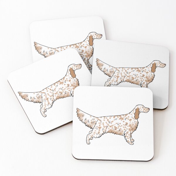 Item preview, English setter cute illustration designed and sold by Yarafantasyart.