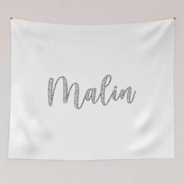 Item preview, Malin name, Dalmatian pattern Malin first name designed and sold by Danylo Mikhnievych.