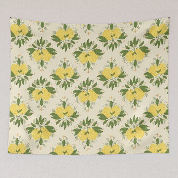 Item preview, Sicilian Lemons pattern designed and sold by PerlaDesignArt.