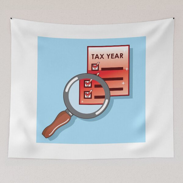 Item preview, Tax Year Magnifying Glass designed and sold by vectorworks51.