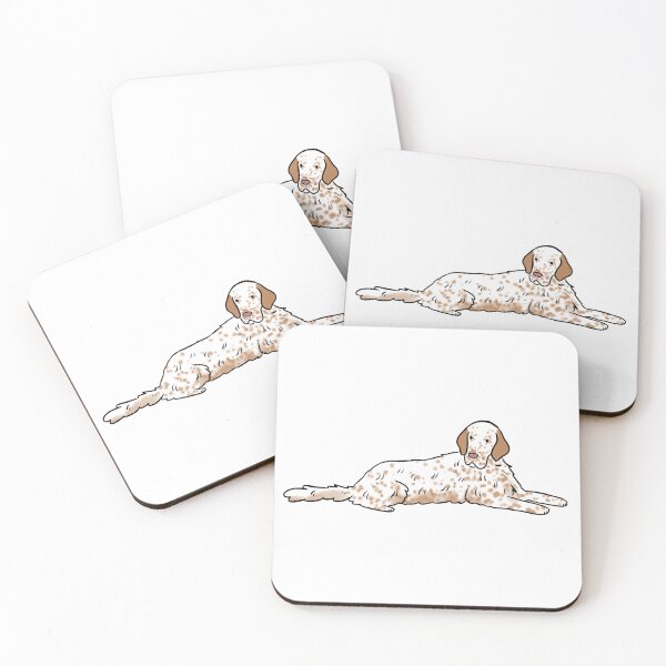 Item preview, English setter cute illustration designed and sold by Yarafantasyart.