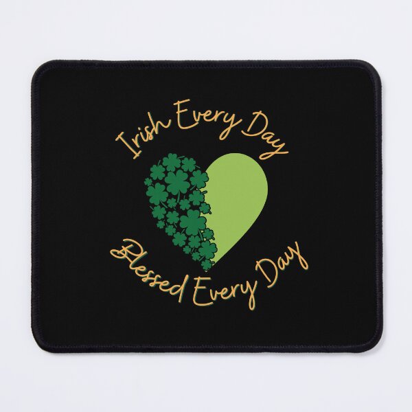 Item preview, Irish & Blessed Every Day - Love Ireland | St Patrick's Day Shamrocks Heart designed and sold by Ceramic Scripture.