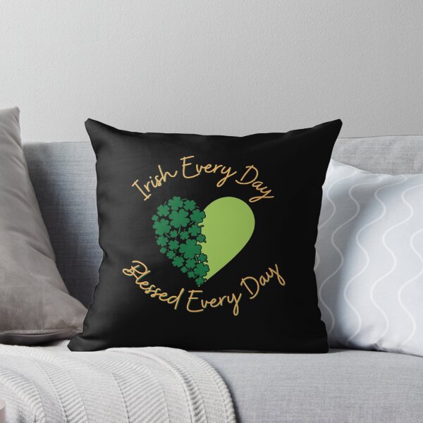 Item preview, Irish & Blessed Every Day - Love Ireland | St Patrick's Day Shamrocks Heart designed and sold by Ceramic Scripture.