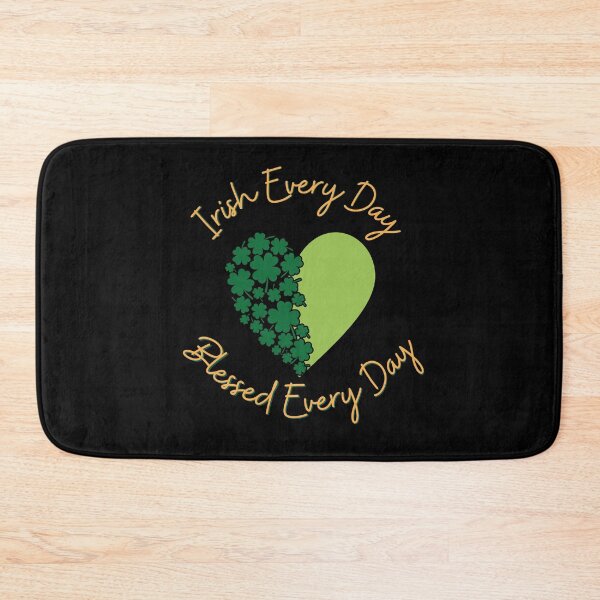 Item preview, Irish & Blessed Every Day - Love Ireland | St Patrick's Day Shamrocks Heart designed and sold by Ceramic Scripture.