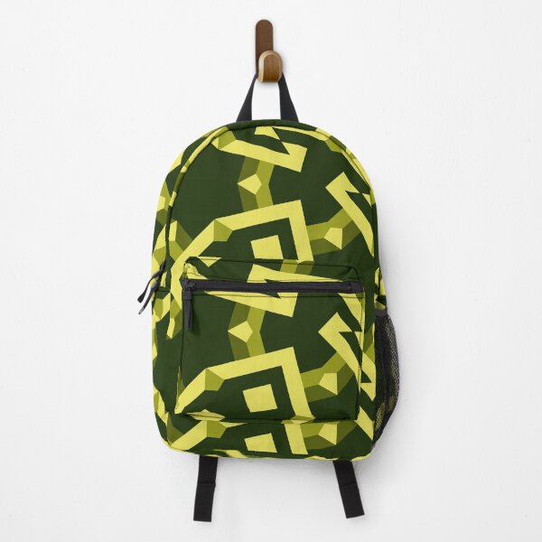 Item preview, modern yellow and green abstract geometry seamless pattern designed and sold by rasagamastore.