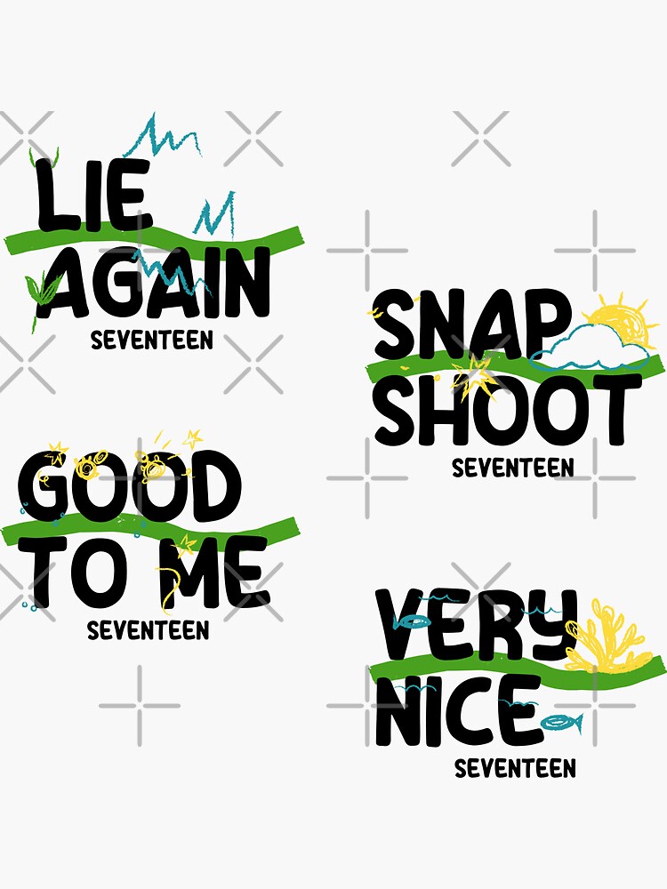 Seventeen - 4 Songs (Pack) | Sticker