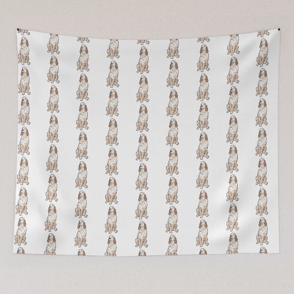 Item preview, English setter cute illustration designed and sold by Yarafantasyart.