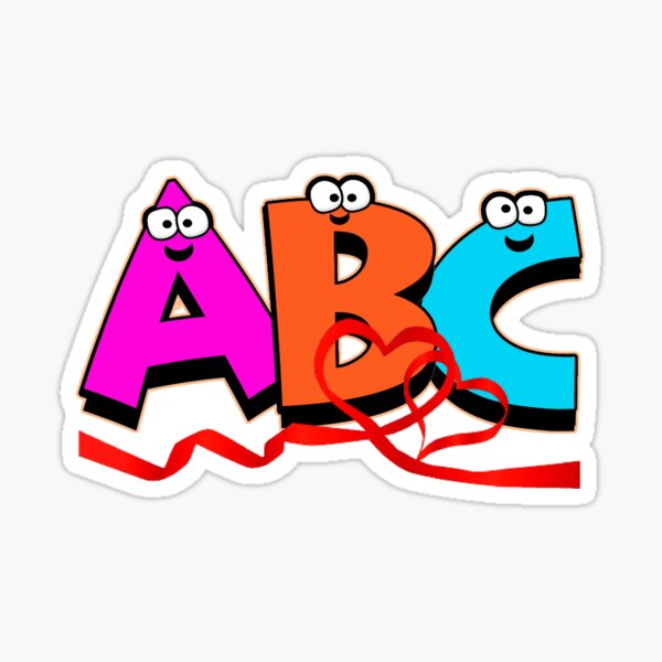 alphabet abc i love you Sticker