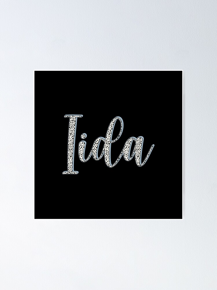Iida name, Dalmatian pattern Iida first name” Poster for Sale by 