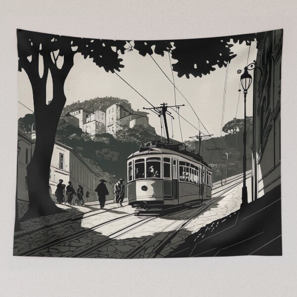 Item preview, A Tram in 1930s Lisbon, Portugal designed and sold by Styrman.