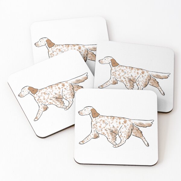 Item preview, English setter cute illustration designed and sold by Yarafantasyart.