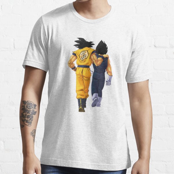 Goku And Vegeta Fist Bump T Shirt For Sale By Badrbk Redbubble Goku T Shirts Vegeta T