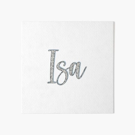 Vista previa del artículo con la obra «Nombre de Isa, patrón dálmata Nombre de Isa», diseñado y vendido por Danylo Mikhnievych.