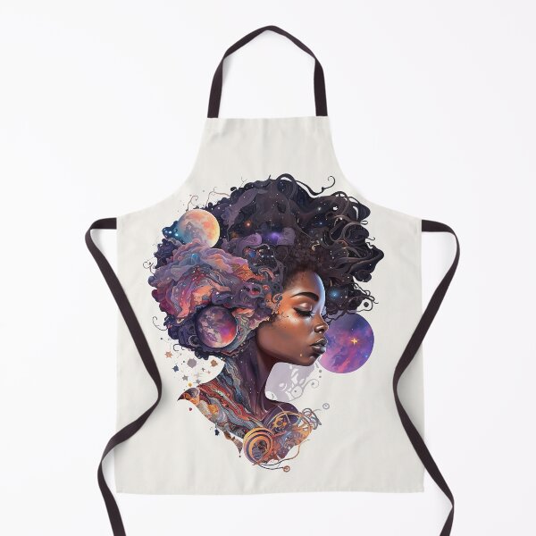 Item preview, cute African-American teenage goddess, with a beautiful ornate Afrocentric with flora hairstyle designed and sold by BabyDD.