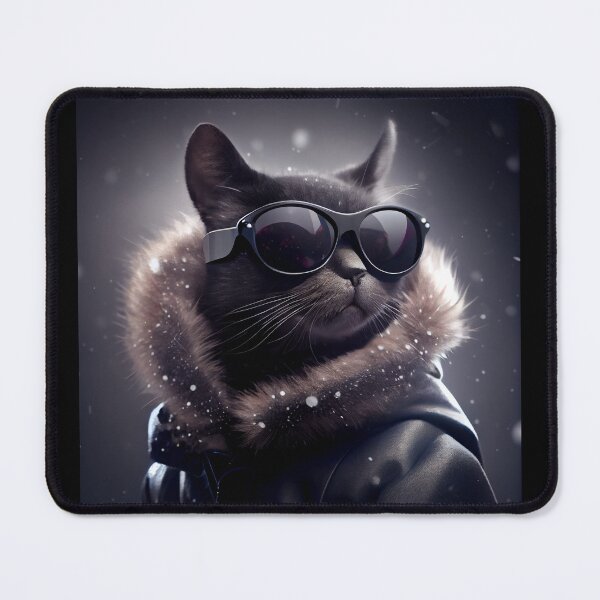 Item preview, Chic cat wearing sunglasses and coat	Meditating designed and sold by Plessmo.