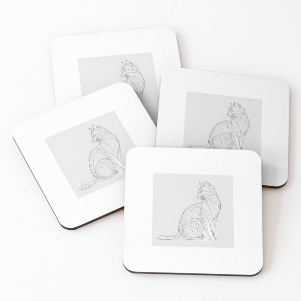 Item preview, Cat pencil drawing  designed and sold by Dark Fantasy Store.