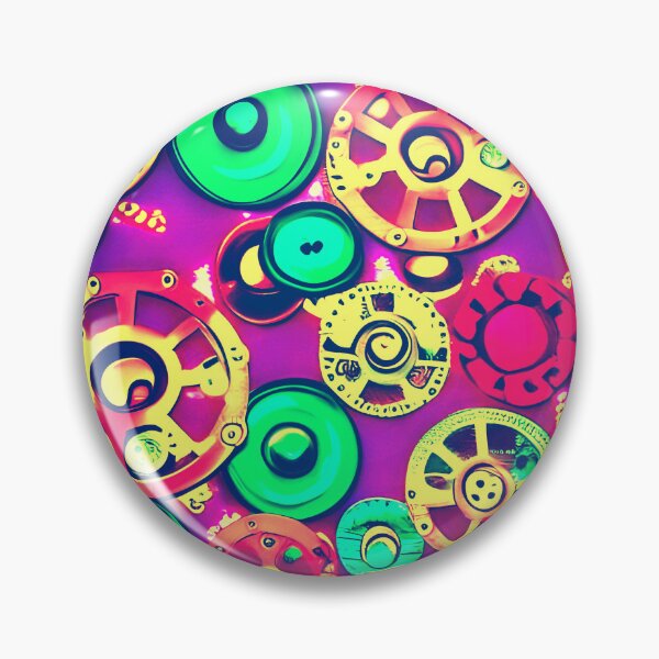 Item preview, Wheels and Buttons - Purple, Green designed and sold by asurtiumgreen.