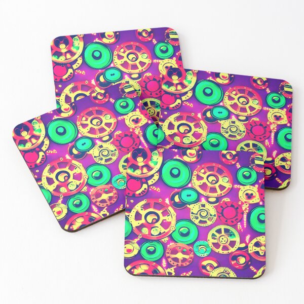 Item preview, Wheels and Buttons - Purple, Green designed and sold by asurtiumgreen.