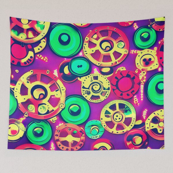 Item preview, Wheels and Buttons - Purple, Green designed and sold by asurtiumgreen.