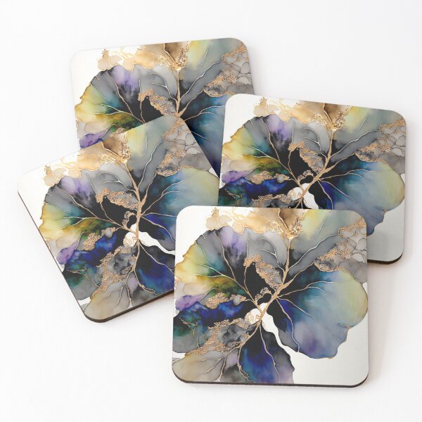 Item preview, Hydrangea Scent - Abstract Alcohol Ink Resin Art designed and sold by inkvestor.