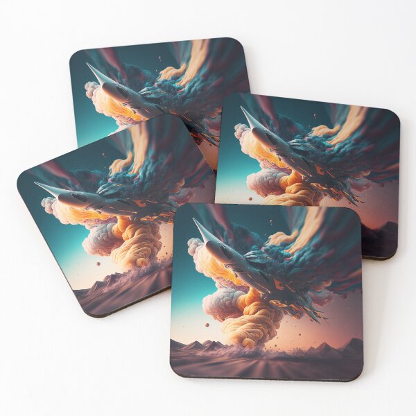 Item preview, Flipped Flight: An Abstract Interpretation of a F-16 Viper in the Sky designed and sold by BIBIHOX.