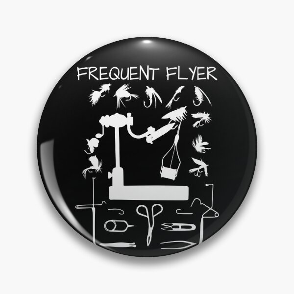 Item preview, Frequent Flyer Funny Angler Fisherman Gift Fly Fishing Gear designed and sold by DynamicDesign.