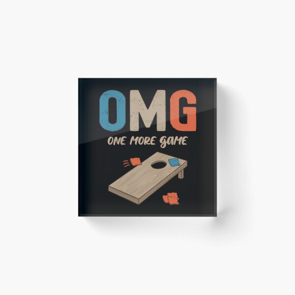 Item preview, OMG One More Game Toss Like a Boss Cornhole Champion  I Suck at Cornhole Funny Apparel designed and sold by grinta2021.