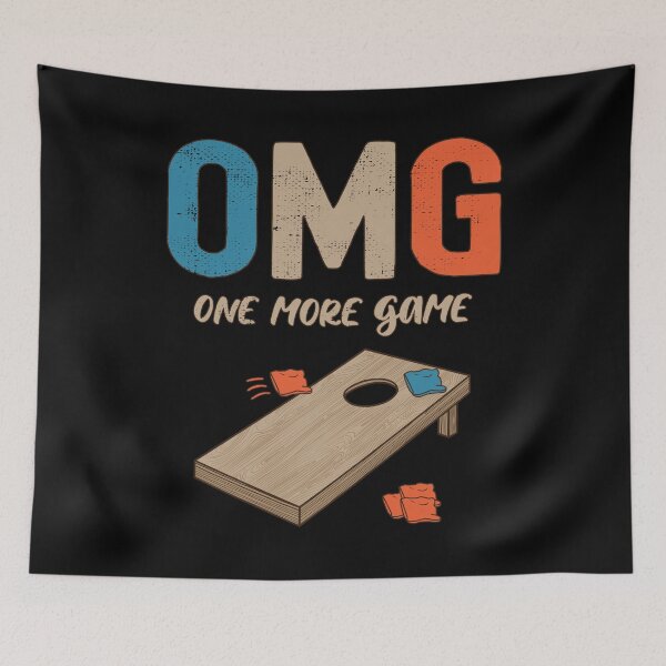 Item preview, OMG One More Game Toss Like a Boss Cornhole Champion  I Suck at Cornhole Funny Apparel designed and sold by grinta2021.