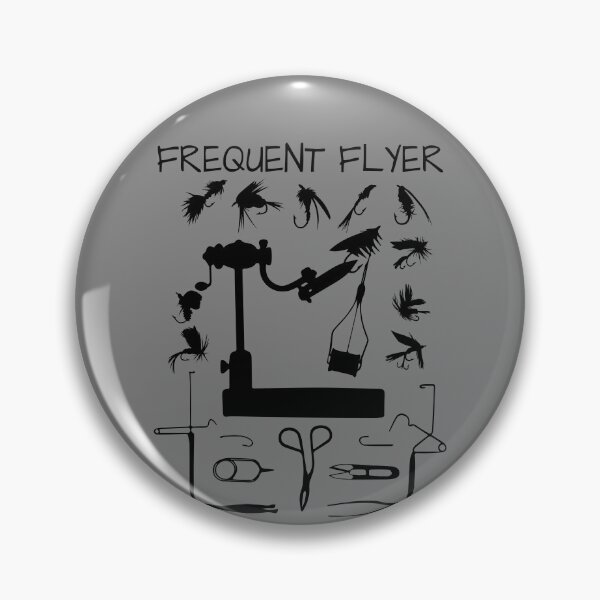 Item preview, Frequent Flyer Funny Angler Fisherman Gift Fly Fishing Gear designed and sold by DynamicDesign.