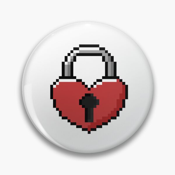 Item preview, Pixel Padlock For Couples designed and sold by Pixelification.