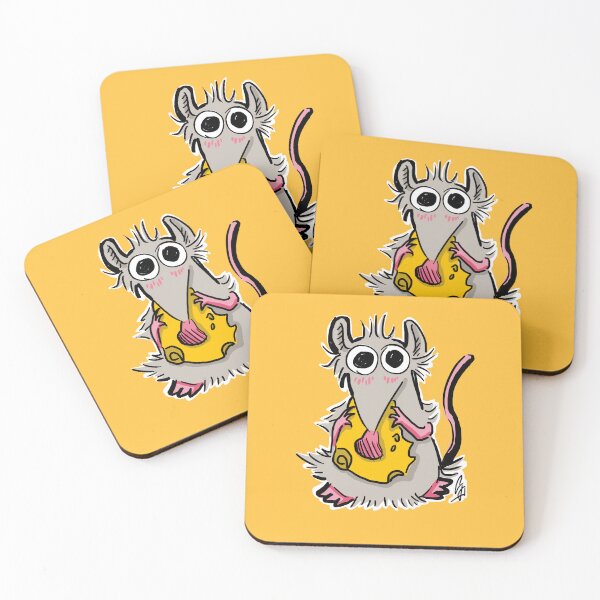 Item preview, Stuart the cheese mouse designed and sold by GrumpyFrogArt.