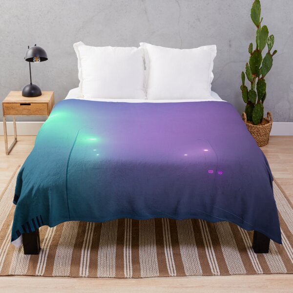 Item preview, Desolate highway in a purple cyan volumetric mist designed and sold by RK - Shop.