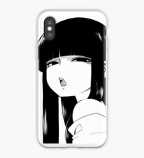 Black Haired and Disappointed iPhone Case