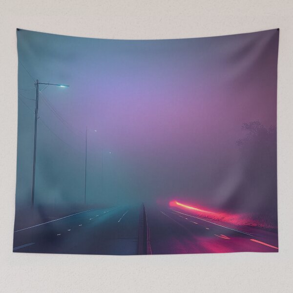 Item preview, Colorful mist on the highway designed and sold by RK - Shop.