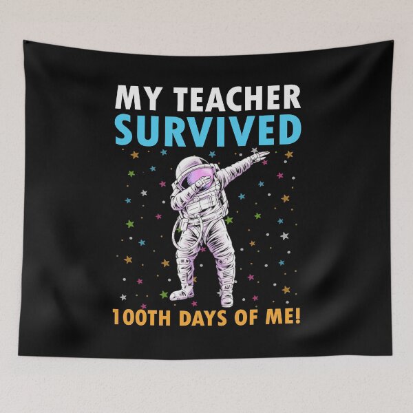 Item preview, Divertido, mi maestro sobrevivió 100 días de mí Space Dabbing designed and sold by Teeloony.