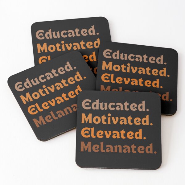 Item preview, Black History Month Educated Motivated Elevated Melanated designed and sold by Eriksonshop.