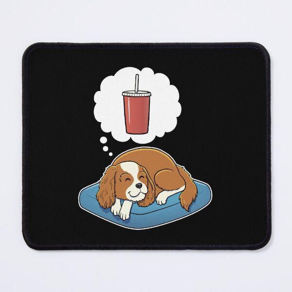 Item preview, Cavalier King Charles Spaniel dreaming about Soda designed and sold by DoggieDelights.