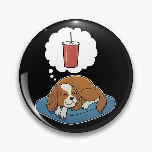 Artikelvorschau, Cavalier King Charles Spaniel dreaming about Soda entworfen und verkauft von DoggieDelights.