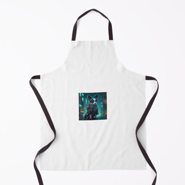 Item preview, cute cyberpunk dog designed and sold by Dark Fantasy Store.