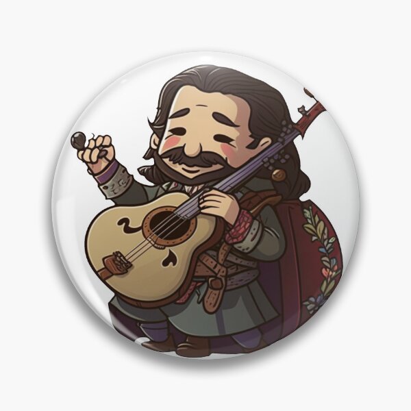 Item preview, Bard singing a song sticker designed and sold by Digital-Space.