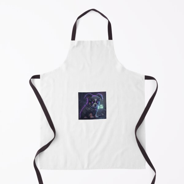 Item preview, cute cyberpunk dog designed and sold by Dark Fantasy Store.