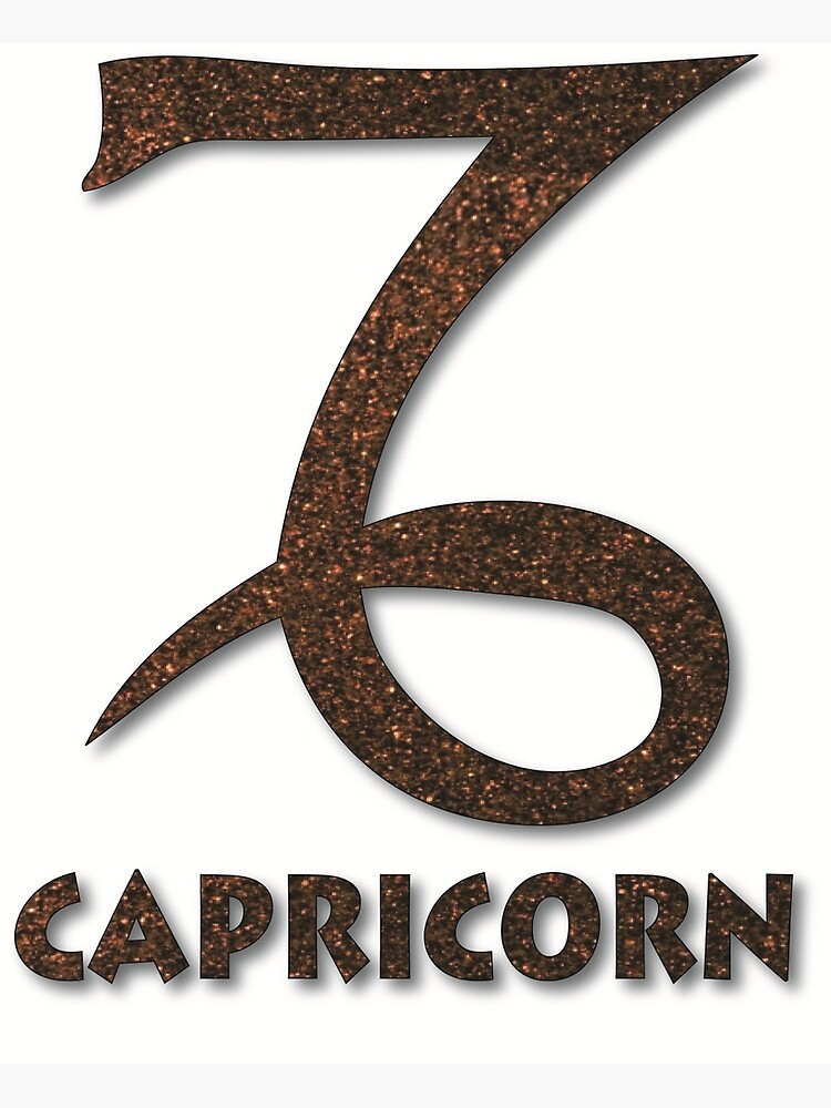 Capricorn astrological zodiac sign. December 22 to January 19. The 10th astrological sign of the zodiac Poster