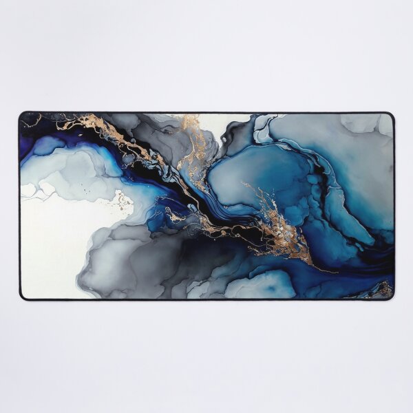 Item preview, Azure Dreams - Abstract Alcohol Ink Resin Art designed and sold by inkvestor.