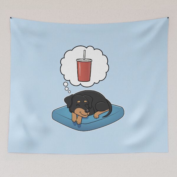 Item preview, Miniature Pinscher dreaming about Soda designed and sold by DoggieDelights.