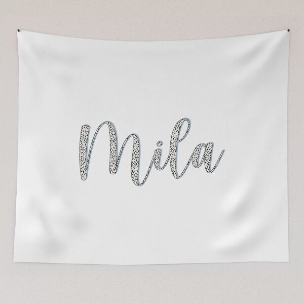 Item preview, Mila name, Dalmatian pattern Mila first name designed and sold by Danylo Mikhnievych.
