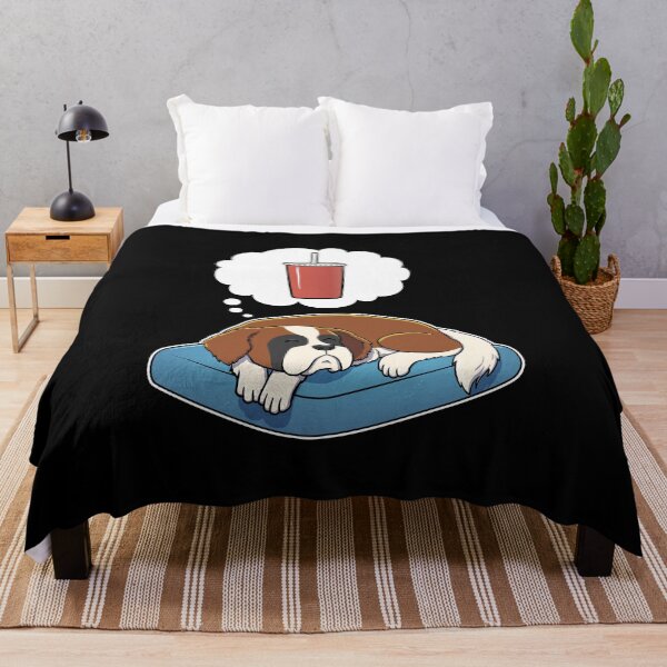 Item preview, St Bernard dreaming about Soda designed and sold by DoggieDelights.