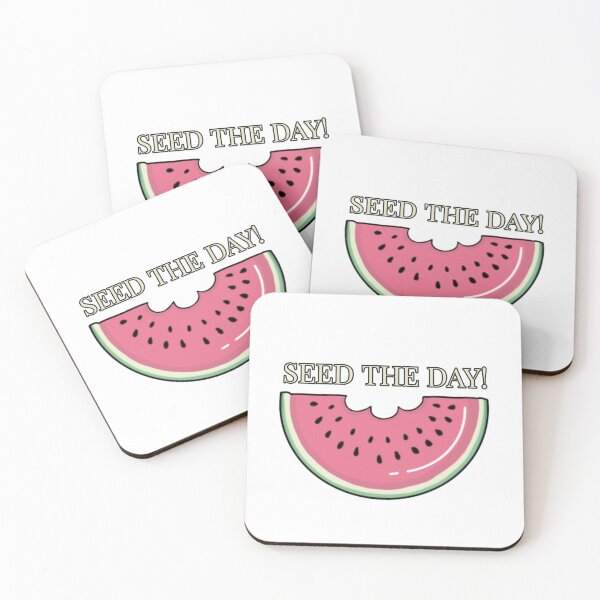 Item preview, Watermelon bite seed the day digital illustration designed and sold by Thought2reality.